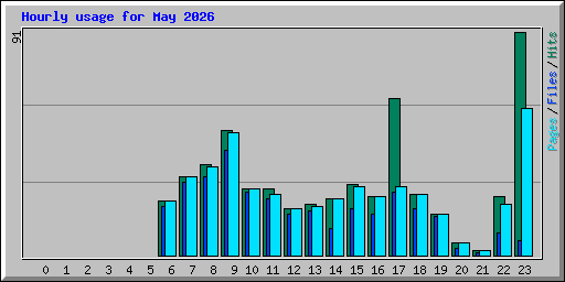 Hourly usage for May 2026
